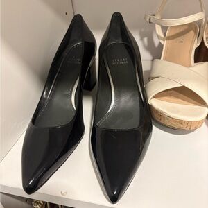 Stuart Weitzman Glossy Black Heels